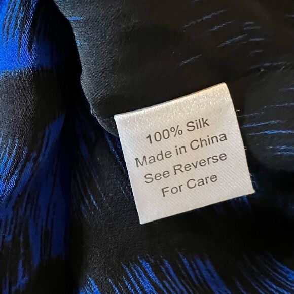 PARKER Revolve Cobalt Phantom Flare Keyhole 100% silk dress - Picture 7 of 8